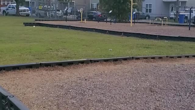 PONIT OF VIEW: YOU'RE EXPLORING A PLAYGROUND REALLY FAST