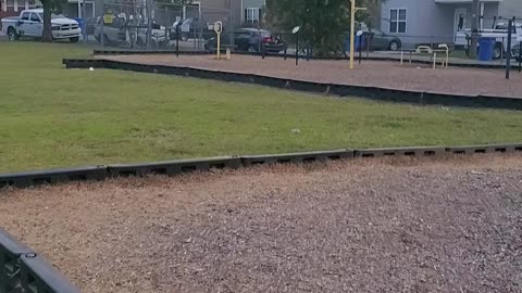 PONIT OF VIEW: YOU'RE EXPLORING A PLAYGROUND REALLY FAST