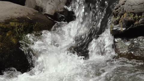 Clear streamsClear streams run down the mountain