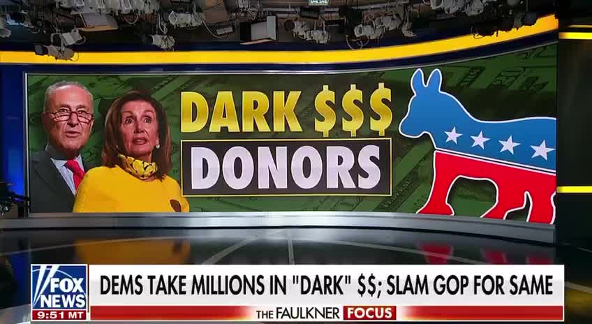 Ingraham: Dems taking dark money and lying about it.
