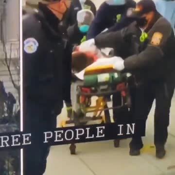 Images seen on air of someone injured at Capitol Hill insurrection in Washington, DC