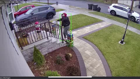 Man Slips and Falls Backwards on Front Steps