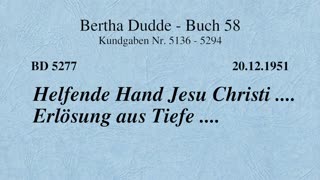 BD 5277 - HELFENDE HAND JESU CHRISTI .... ERLÖSUNG AUS TIEFE ....