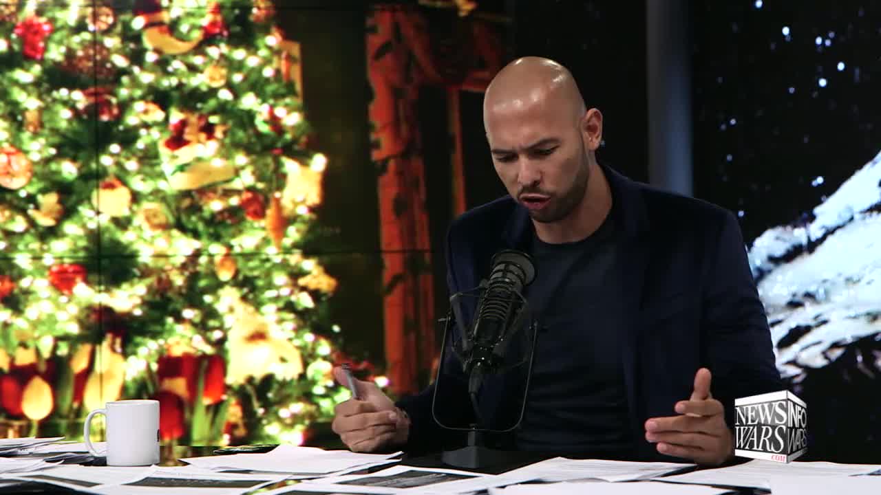 Andrew Tate on infowars, "Eat meat!"