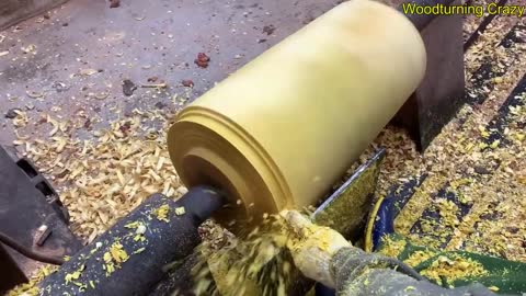 Amazing Woodturning Crazy - Great Hand Crafting Skills On Wood Lathe