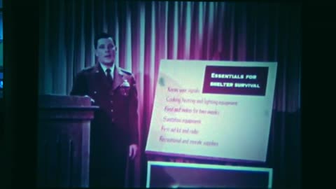 Nuclear Fallout Survival - Disaster Control Indoctrination - 1963