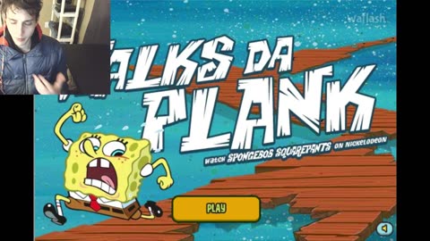 SpongeBob SquarePants Walks Da Plank Video Game Level 2 Walkthrough Gameplay With Live Commentary
