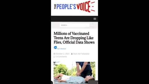 Millions of Teenagers dropping!….💉💉💉