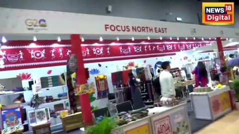G20 Summit Delhi Crafts Bazaar विदेशी मेहमानों को खूब भाया G20 का बाजार Bharat MandapamN18V