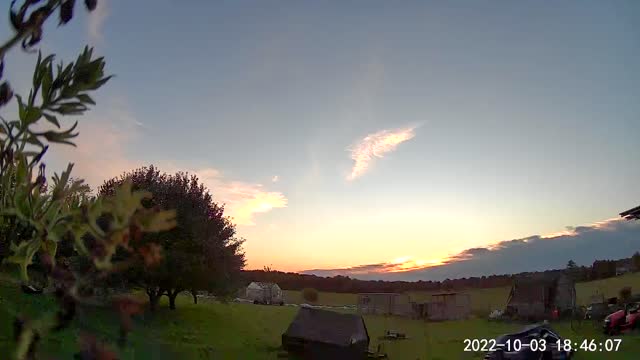 Time Lapse Sunset on the Farm