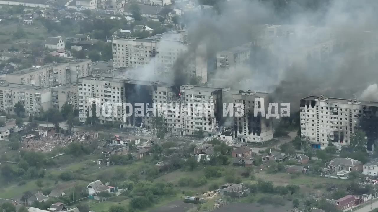 Siege of Ukrainian held Volchansk as seen on 05.16.2024