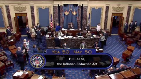 Kamala Breaks A Tie To Pass The Dems Inflation Bill!!
