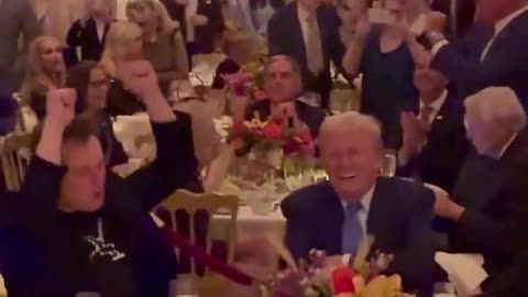 Thanksgiving Party at Mar A Lago tonight... Elon, PDJT, Baron, Melania, Mae & more