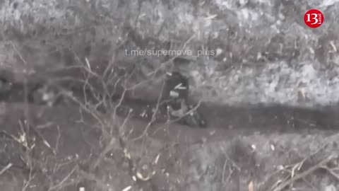 The drone did not let Russians lying in the trenches freeze from cold