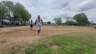 Zoe triple to the fence