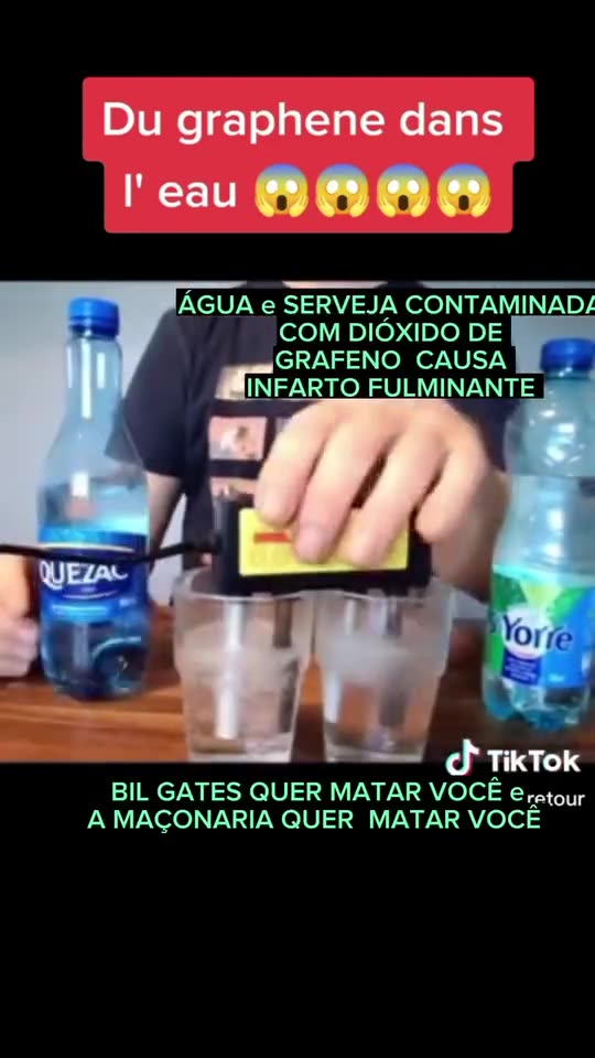 Agua mineral contaminada, en todo el mundo. Grafeno.