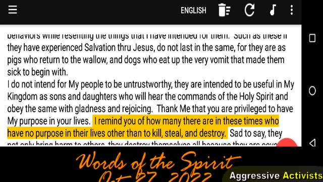 TRUST NOT IN MEDIA MEDIUMS_Words of the Spirit-Oct 27 2022