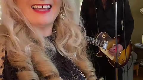 Allison and Bernie Rockin it out on TIK TOK live