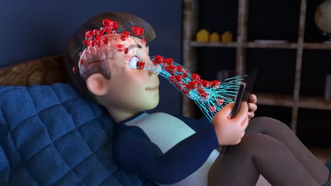 Playing with your phone in bed