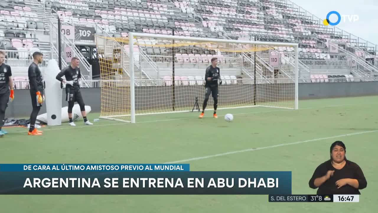 Argentina ya se entrena en Abu Dhabi