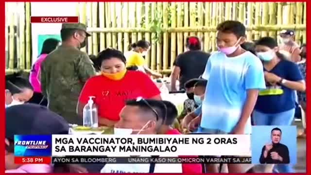 Bundok, dagat, tatawirin,para magbakuna vs. COVID-19