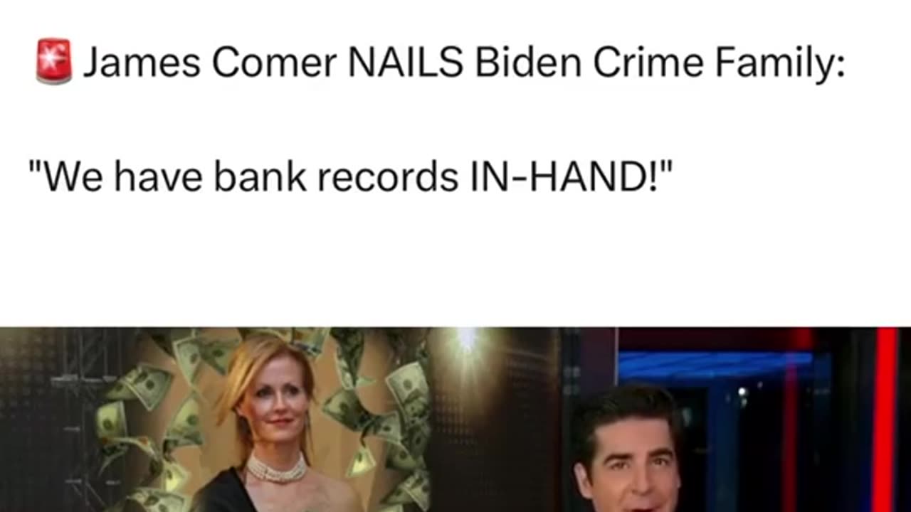 James Comer NAILS Biden Crime Fmaily: "We have bank records IN-HAND"