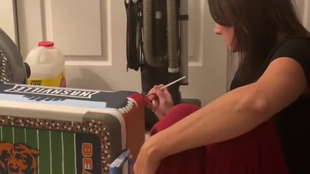 she said "hope u have the cutest cooler on the