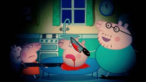 Horror cartoon for children || granny kill tha pigy