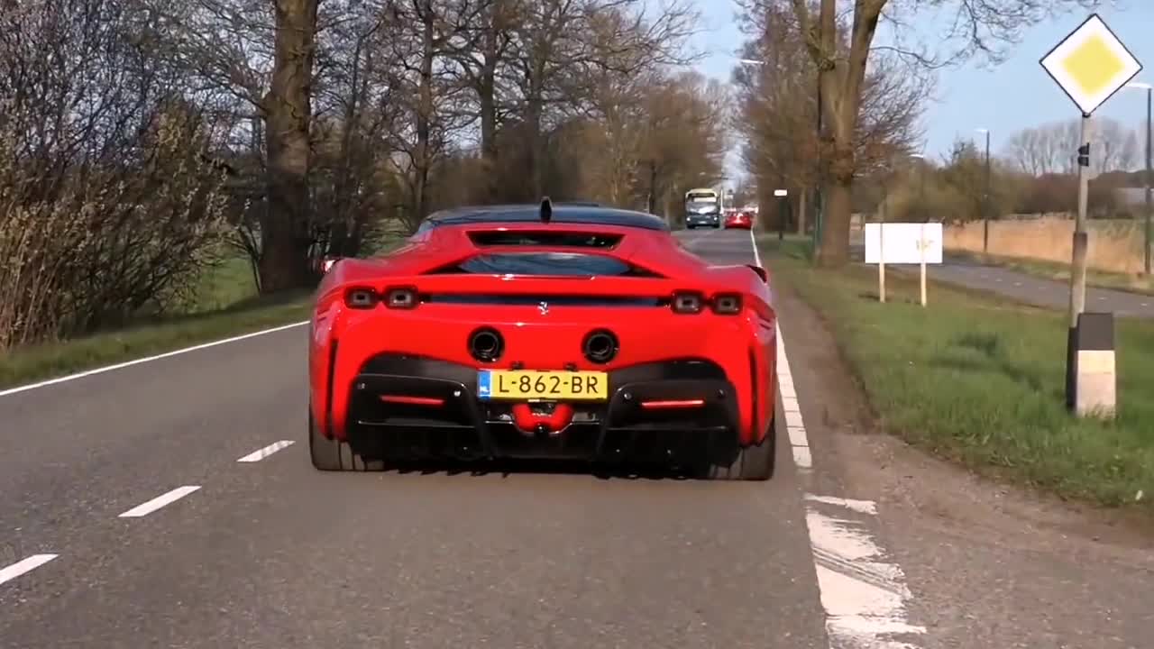 Super Running # Full Opening of Air Field # Ferrari