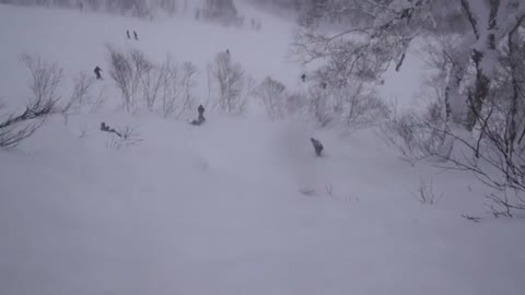 Look How This Skier Hit The Snow, Taking A Big Leap