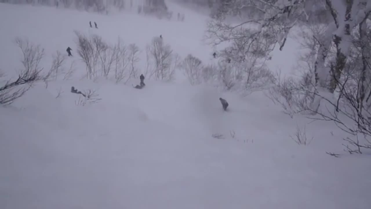 Look How This Skier Hit The Snow, Taking A Big Leap