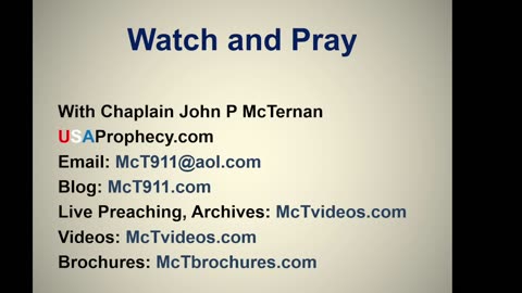 Watch and Pray