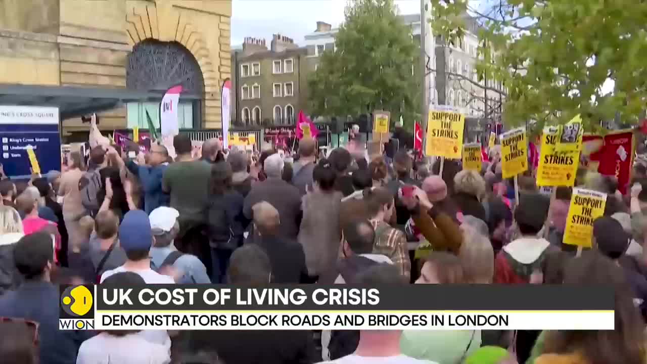 UK: Londoners rally against the cost of living crisis, block roads and bridges | Latest News | WION