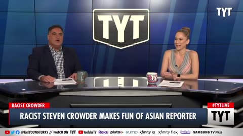 Steven Crowder Makes Racist Jokes About Asian Reporter