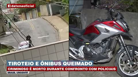 Tiroteio intenso e bandido morto