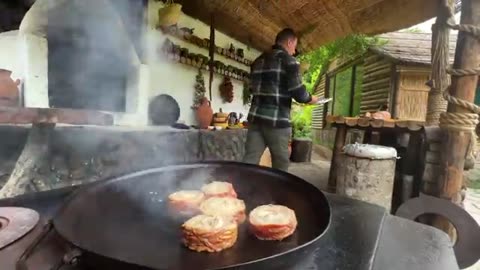 A Hugh Turkish kokorec Fried In A Tandoor !