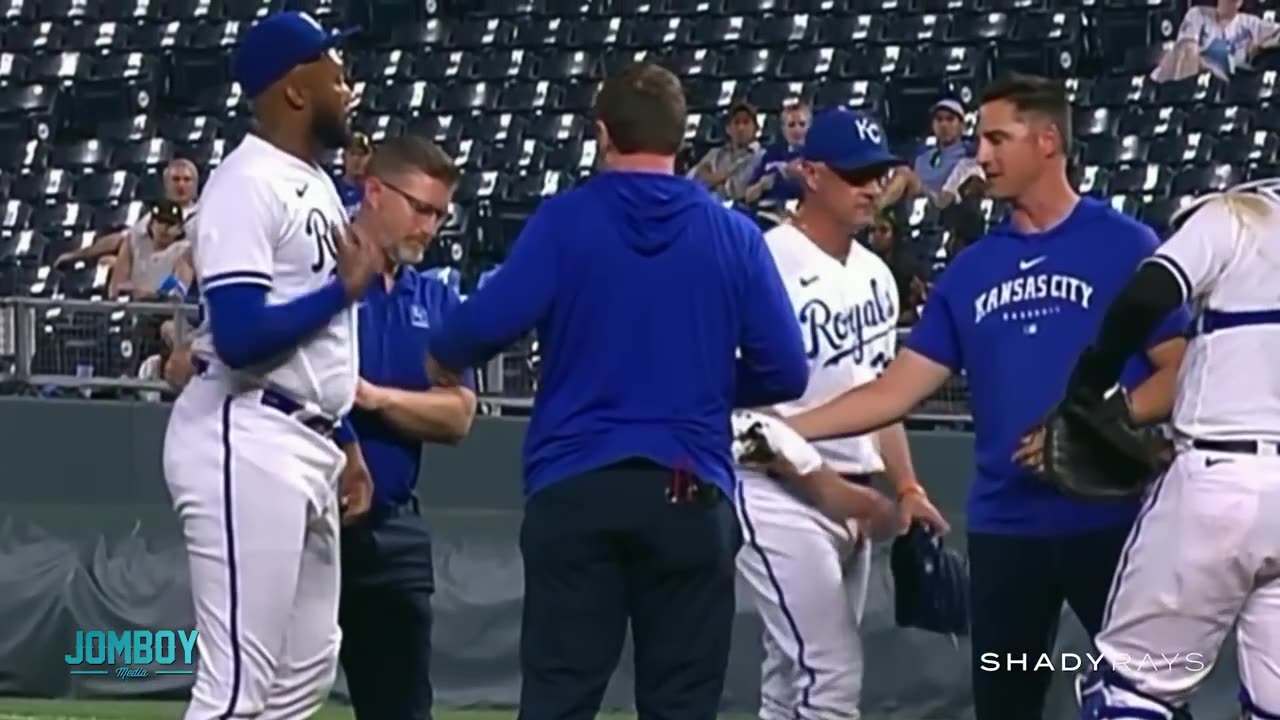 Pitcher throws up while opponent gets ejected, a breakdown