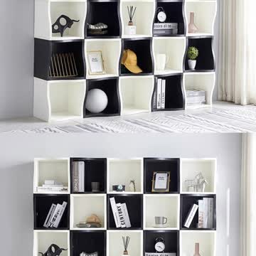 DIY Cube Shelf Bookcases Modern and Minimalist Floor Ladder Shelves