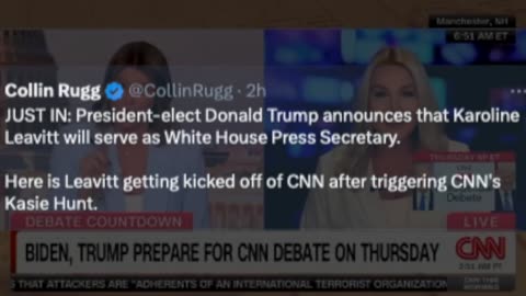 Here's Trump Press Secretary Nominee Karoline Levitt video shows her being kicked out of CNN show)