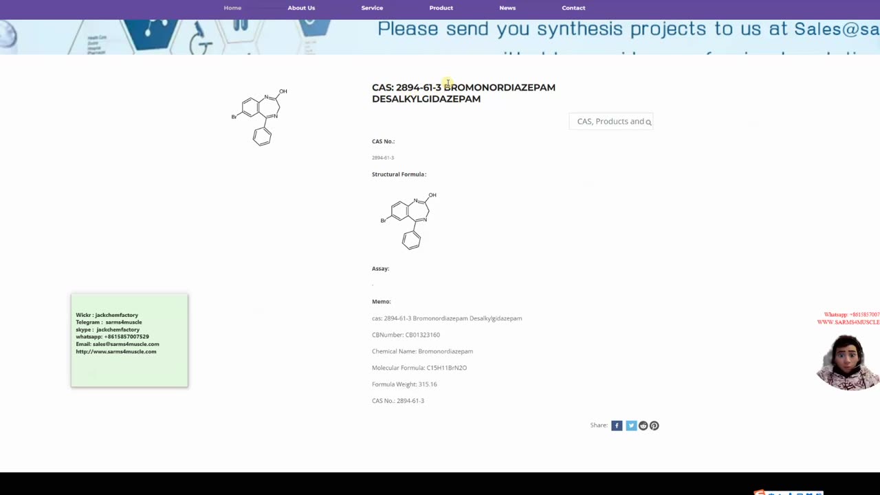 Bromonordiazepam CAS: 2894-61-3