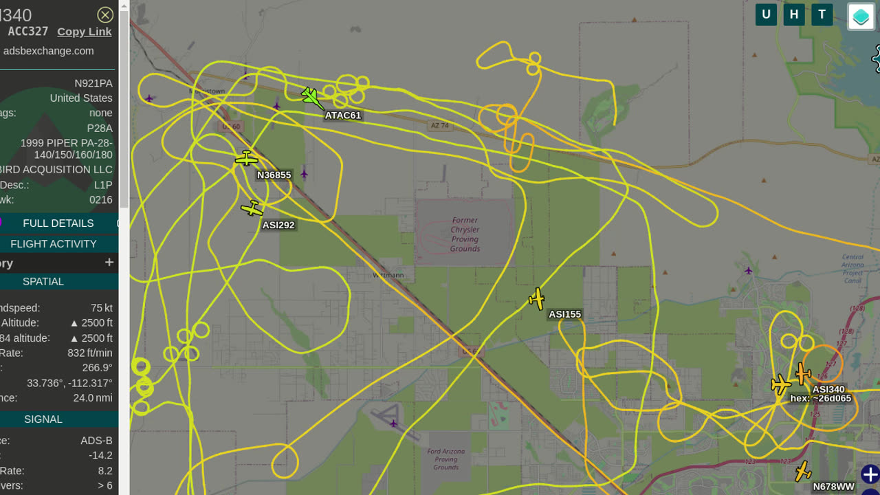 Bank of Utah War on Arizona Residents with CHINESE PILOTS - N3044U N8647E N921PA - Sept 25 2023