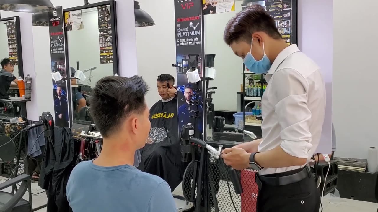 Girl raising customer's massage satisfaction with beautiful hands