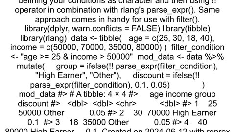 define condition while piping a tibble