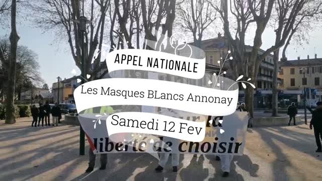Les MAsques Blancs Annonay Appel Nationale le 12 Février 2022