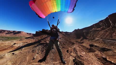 GoPro Awards Hilarious Tandem BASE Jump Reaction