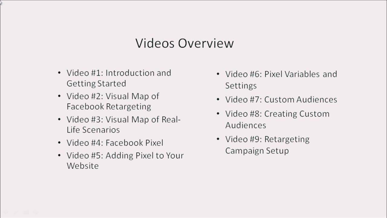 Facebook Retargeting course|| Facebook course||