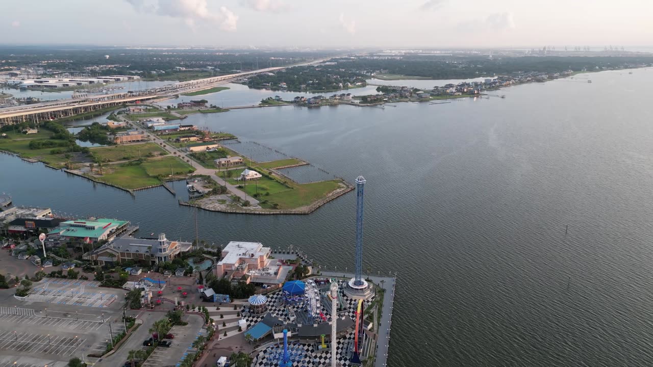 Galveston Bay, Clear Lake, and the Kemah Boardwalk.