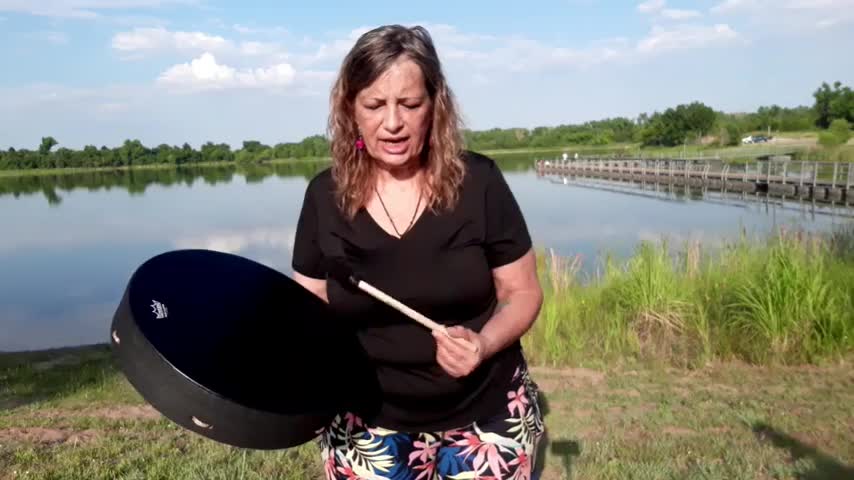 Sunday Morning Drumming Reiki at the Lake