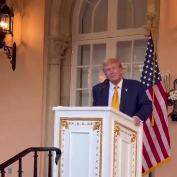 DJT asks the audience at Mar-a-Lago