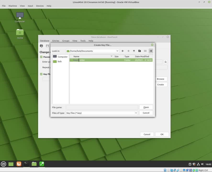 Password Manager KeePassX install and use Linux Mint 20